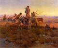 In the Wake of the Buffalo Hunters Indians Charles Marion Russell Indiana